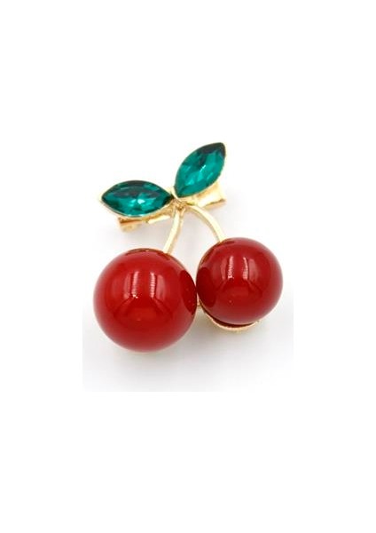 Kiraz Broş - Kırmızı fiyatları