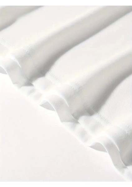 Erkek Oversizegrafik Tişört "campbrastcooperatıon" Kalın Yazı Bisiklet Yaka, Kısa Kol, Kalın Mor ve Siyah Desenli Yazlık Sokak Kıyafeti - Beyaz modelleri