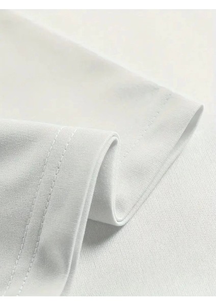 Erkek Oversizegrafik Tişört "campbrastcooperatıon" Kalın Yazı Bisiklet Yaka, Kısa Kol, Kalın Mor ve Siyah Desenli Yazlık Sokak Kıyafeti - Beyaz fırsatları