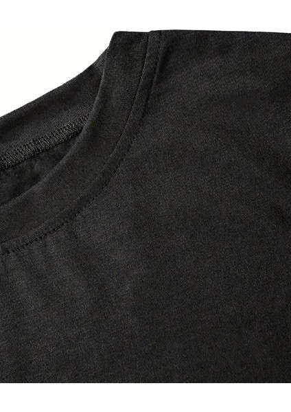 Fiyonk Ön Arka Baskılı Siyah Oversize Unisex Kısa Kol T-Shirt- Siyah fırsatları