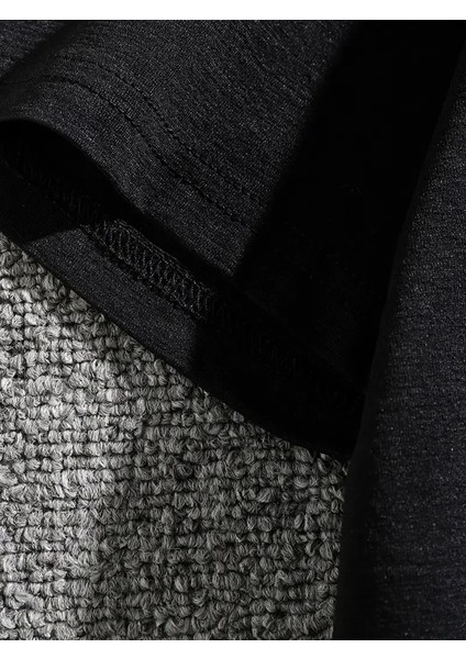 Erkek Dağ Grafikli Tişört, Yaz Için Büyük Beden Rahat T-Shirt - Siyah indirimleri