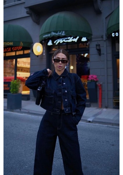 Kadın Denim Jeans Kot Takım - Siyah fiyatları