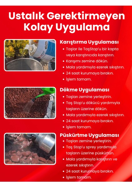 Taşstop Ultra Slv 3kg | Güçlü Taş Sabitleyici | Taş Bağlayıcı modelleri