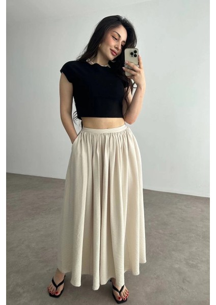 Cepli Keten Etek Bej KZ24 modelleri