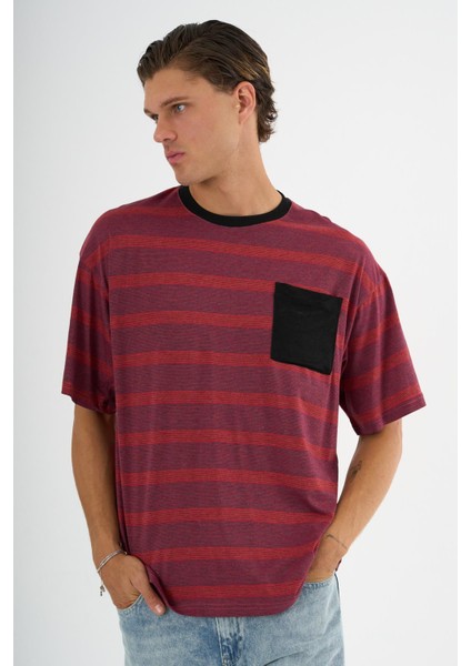 Alexandergardı Cep Detaylı Çizgili T-Shirt modelleri