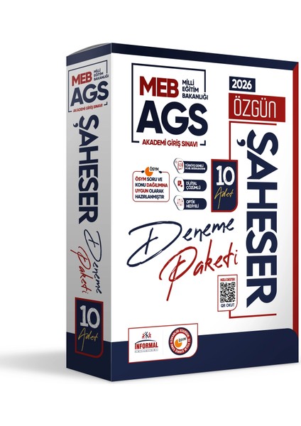 2026 Meb Ags Şaheser Deneme Paketi Yeni Sistem 10LU Kurumsal Çözümlü Deneme(Tg Mobil Değerlendirme) modelleri