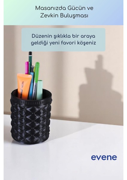 Kalemlik Masa Kalemliği Organizer Kalemlik Siyah Renk Model 85 fiyatları