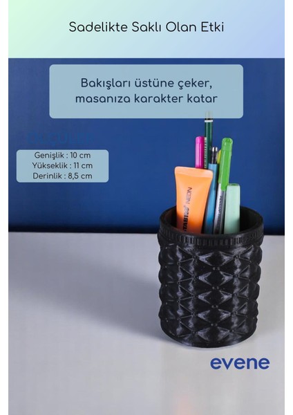 Kalemlik Masa Kalemliği Organizer Kalemlik Siyah Renk Model 85 modelleri