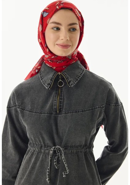 Lina Nine Desen Kırmızı Pamuklu Şal fırsatları