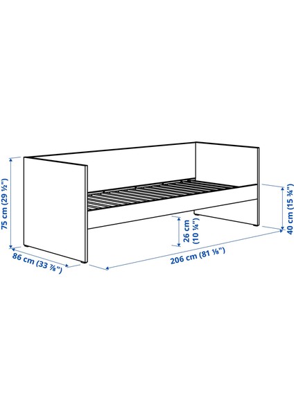 Vıhals Divan 80 x 200 cm Beyaz Çekmecesiz Özelleştirilebilir Yatak fırsatları