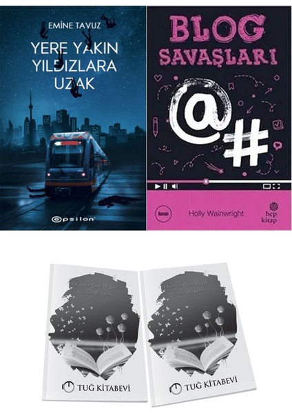 Blog Savaşları ve Epsilon Yayınevi Yere Yakın Yıldızlara Uzak Emine Tavuz 2li Set + Hediyeli