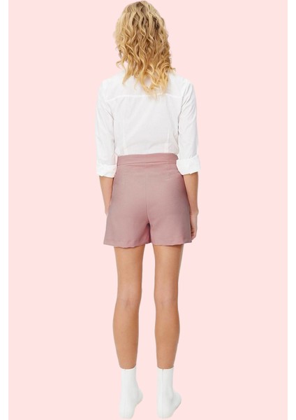 Kadın Kısa Boy Finike Dokuma Şort Etek Yüksek Bel Kemer Detayı Günlük Yaz Aylarının Vazgeçilmezi modelleri