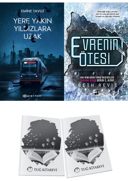 Evrenin Ötesi ve Epsilon Yayınevi Yere Yakın Yıldızlara Uzak Emine Tavuz 2li Set + Hediyeli