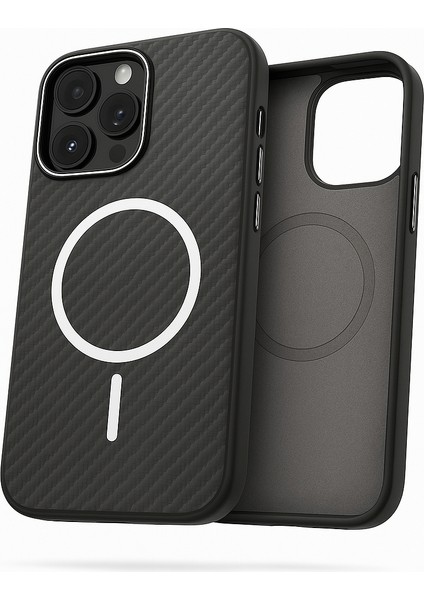 iPhone 14 Kılıf Premium Black Armour Magsafe