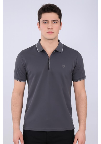 Gewer Slim Fit Erkek Kısa Kol Polo Yaka Tshirt - 7351