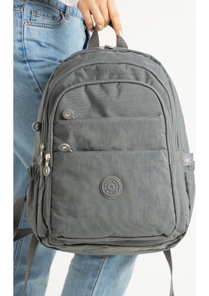 Unisex Okul Çantası Klinkır Kumaş Sırt Çantası Çok Cepli Hafif Yağmur Geçirmez 42*30 cm fiyatları