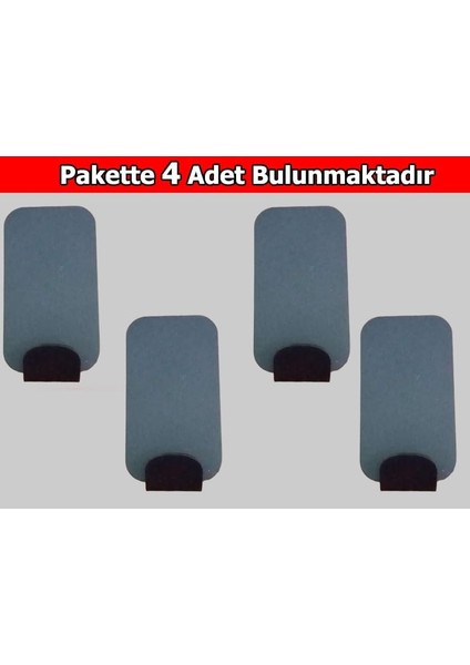 Kendinden Yapışkanlı 4 Lü Paket Radiuslu Dikdörtgen Mat Siyah Bornoz Havlu Askısı fiyatları