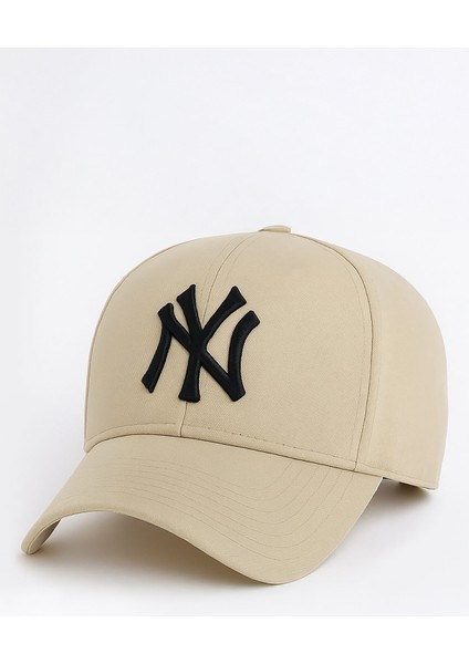 Ny New York Nakış Unisex Beyzbol Bej ve Siyah Şapka Kadın Şapka Erkek Şapka Yazlık Şapka fiyatları