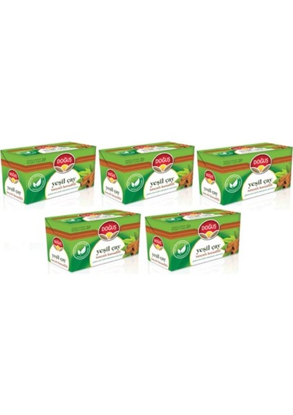 Tarçınlı Karanfilli Yeşil Çay 5 Adet 20'li fiyatları