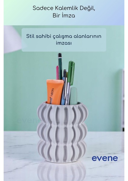 Kalemlik Masa Kalemliği Organizer Kalemlik Beyaz Renk Model 75 fırsatları
