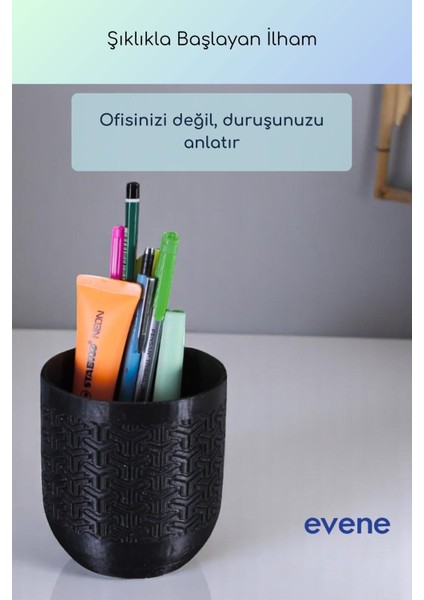Kalemlik Masa Kalemliği Organizer Kalemlik Siyah Renk Model 77 indirimleri