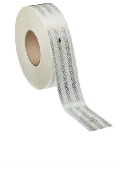 Beyaz Reflektör Fosforlu Reflektiv Şerit Bant Tüvtürk Uyumlu 1 Metre