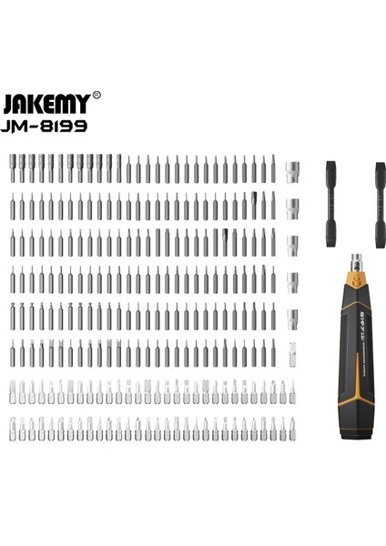 JM-8199: 257'SI 1 Arada Modüler Hassas Tamir Alet Seti, Yüksek Kalite Çeşit Tornavida Seti modelleri