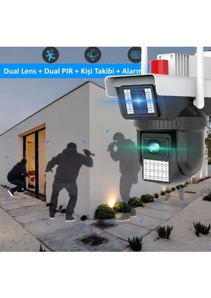 -3040 6 Mp Dual Lens Wi-Fi Ptz Kamera fırsatları