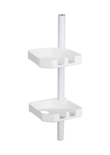 Gbmotion Teleskopik Beyaz Köşe Duş Rafı – 4 Katlı Metal Banyo Organizeri, 300 Cm’ye Kadar Ayarlanabilir fırsatları