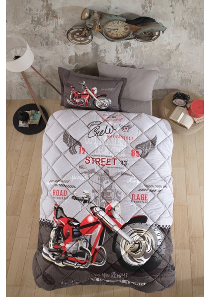 Ranforce %100 Pamuk Tek Kişilik Uyku Seti Street King