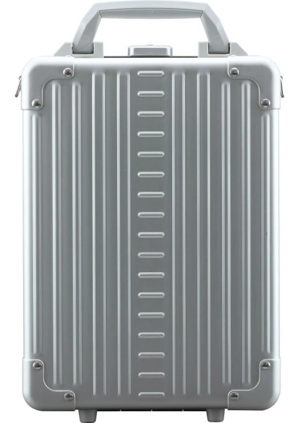 Platin Alüminyum Dikey Evrak Çantası, Tsa Kilitli, 25 cm