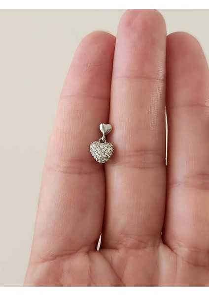 Kalp Bombeli Sallantılı Model Kıkırdak Tragus Helix Piercing Gümüş Renk Küpe fiyatları