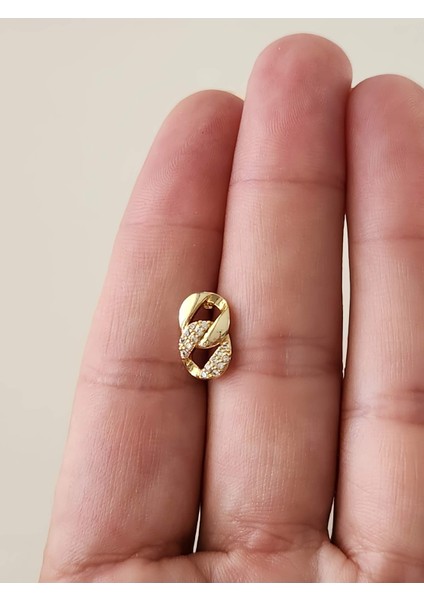 Gurmet Zincir Model Kıkırdak Tragus Helix Piercing Gold Altın Renk Küpe fiyatları