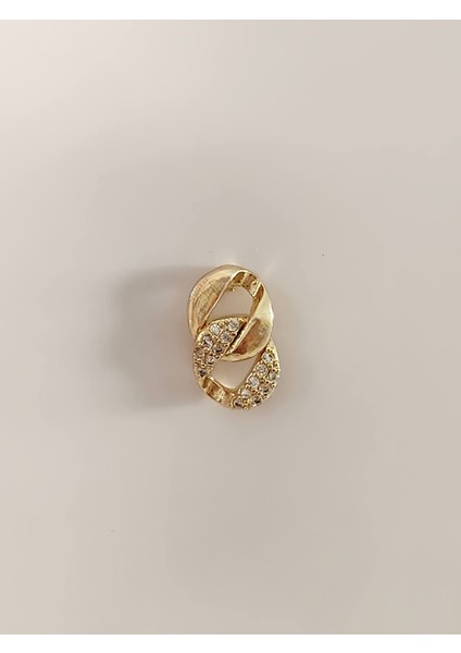 Gurmet Zincir Model Kıkırdak Tragus Helix Piercing Gold Altın Renk Küpe modelleri