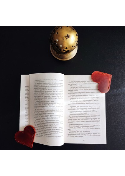 El Yapımı Hakiki Deri Kitap Ayracı