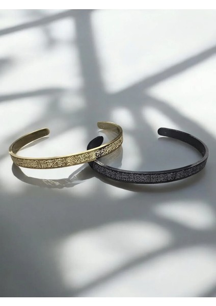 Ayetel Kürsi Yazılı Bileklik Paslanmaz Çelik Ayarlanabilir Çift Erkek/kadın Bileklik fiyatları