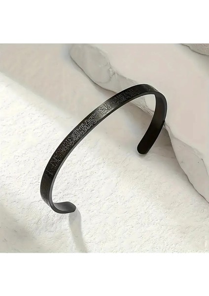 Ayetel Kürsi Yazılı Bileklik Paslanmaz Çelik Ayarlanabilir Erkek/kadın Bileklik fiyatları