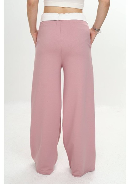 Kız Çocuk Garnili %100 Pamuk Spor PANTOLON-EŞA-2005