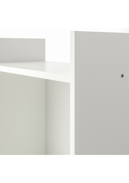 Baggebo Kitaplık 50 x 25 x 160 cm Beyaz Sabit Raflı Açık Depolama fiyatları