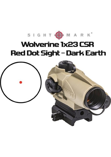 Wolverine 1x23 Csr Red Dot Dark Earth Nişangah Sm26021de