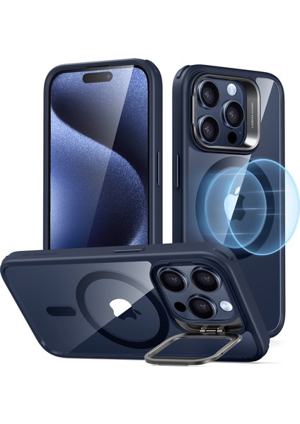 Iphone 15 Pro Halolock Magsafe Classic Hybrid Silikon Kılıf Standlı