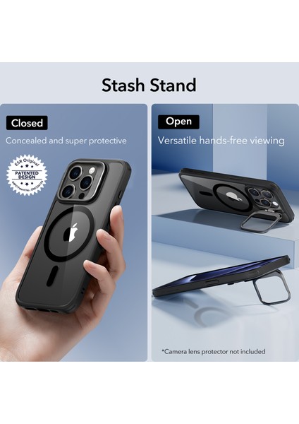 Iphone 15 Pro Halolock Magsafe Classic Hybrid Silikon Kılıf Standlı