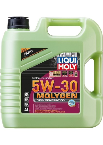 Lıquı Moly 5W30 Mottor Yağı Molygen New Genetarıön Dpf 4 Litre