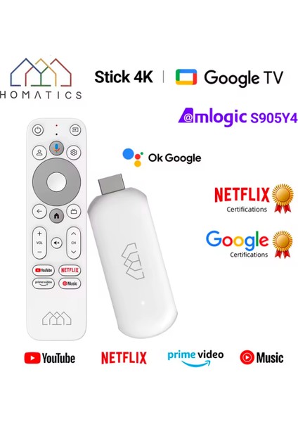 Homatıcs 4K Tv Stick + Multibox MB Promax 4/64 Android 10 Projeksiyon Seti fırsatları