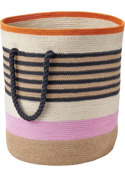 Mävınn Sepet 36 x 44 cm Çok Renkli Makine Örmesi Pamuklu Düzenleyici