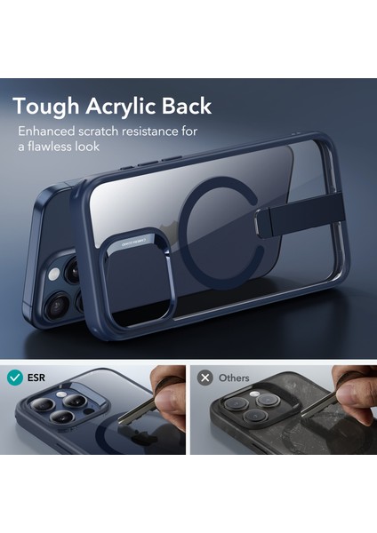 Iphone 15 Pro Max Halolock Magsafe Boost Flick Standlı Kılıf Dark Blue modelleri