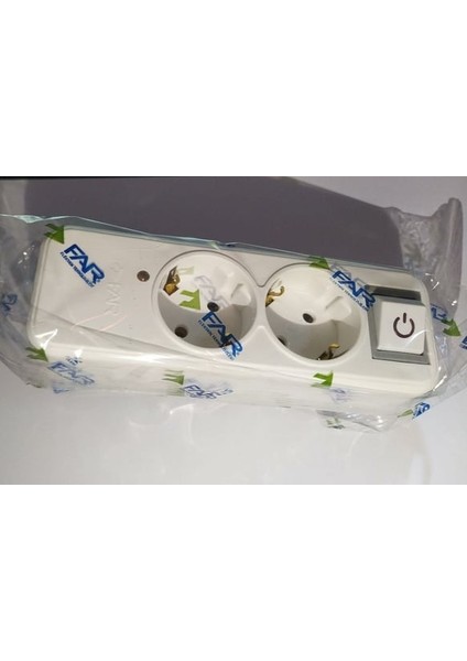 2'li Akım Korumalı Anahtarlı Grup Priz