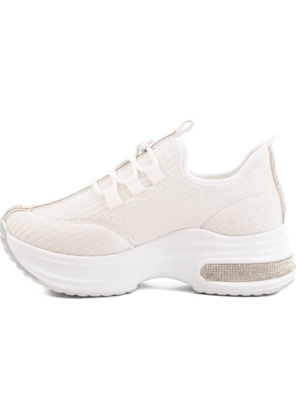 702322 Z Beyaz Kadın Taşlı Günlük Ayakkabı fiyatları