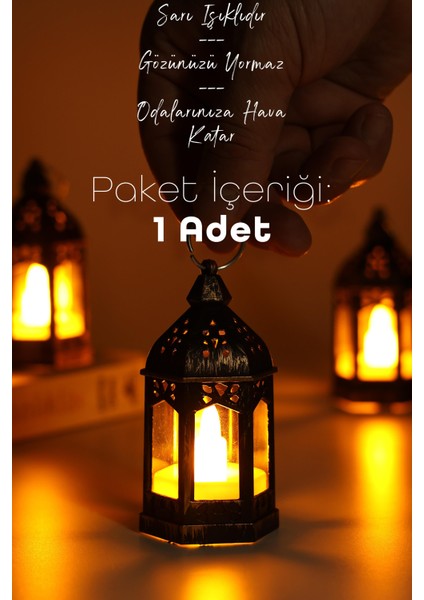 LED Mum Retro Sokak Lambası Tip Dumansız Pilli Alevli Dekoratif Yapay Mum Işıldak Gümüş 1036-5 modelleri