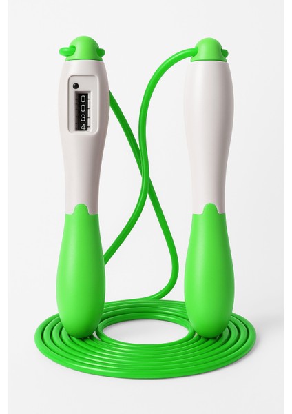 Atlama Ipi Uzunluk Ayarlanabilir Mekanik Sayaçlı Ayarlı Göstergeli Atlama Ipi Jump Rope Yeşil 5006 fiyatları